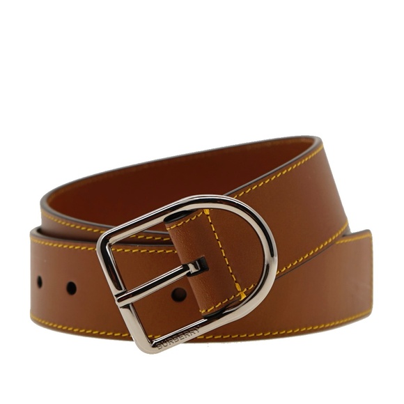 Burberry Men Jack40 Bridle Tan Leather Belt Size 32 / 90cm New - Picture 1 of 3